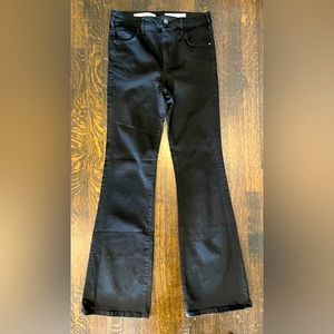 Pilcro Athropologie high waisted bootcut black jeans size 29